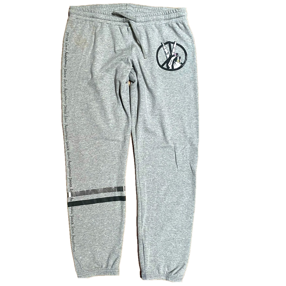 LAUREN MOSHI PEACE LOVE HAPPINESS JOGGER